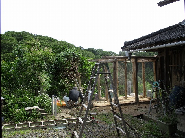 外トイレを撤去 ようこそ 天空パラダイス